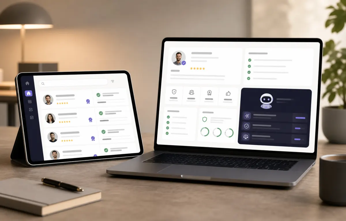 SpringBrand trust evaluation interface for packaged service providers