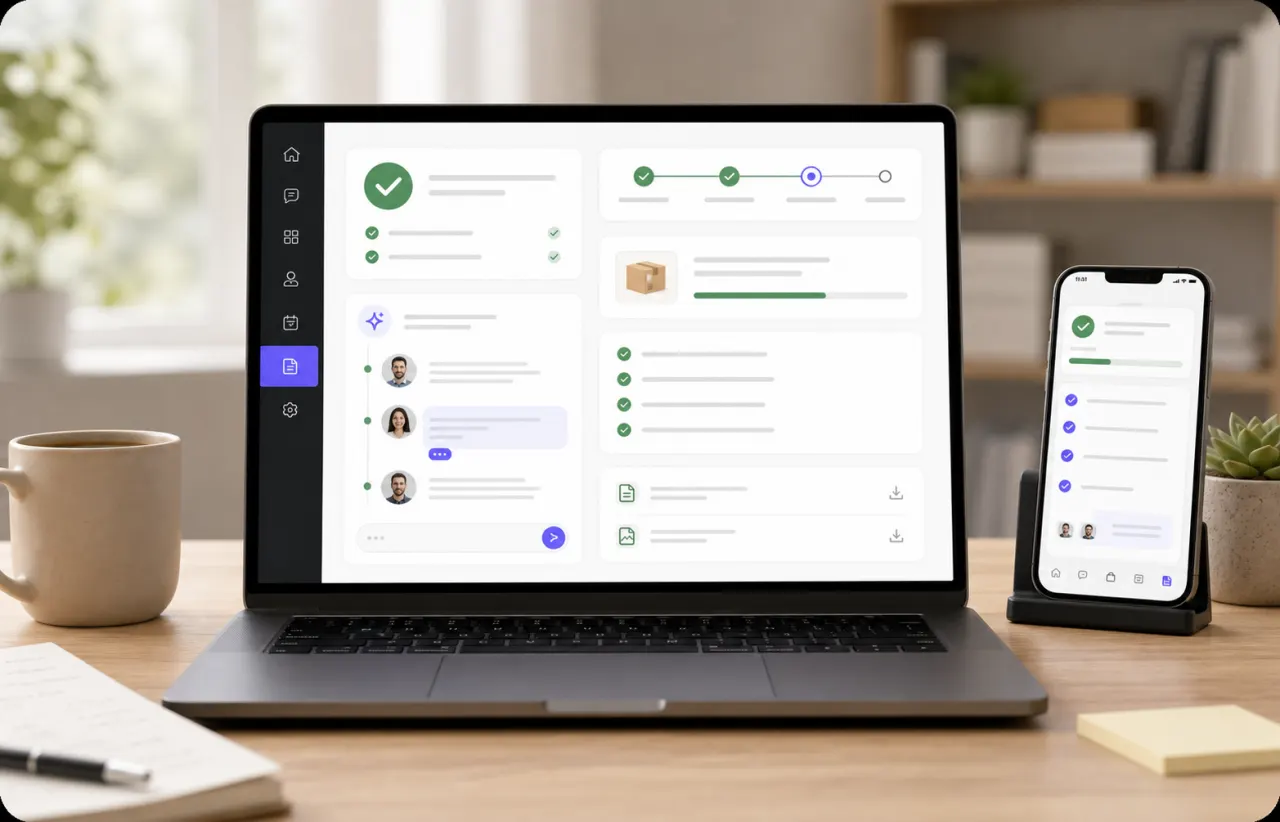 SpringBrand Agents coordinating scope, seller communication, delivery status, and records