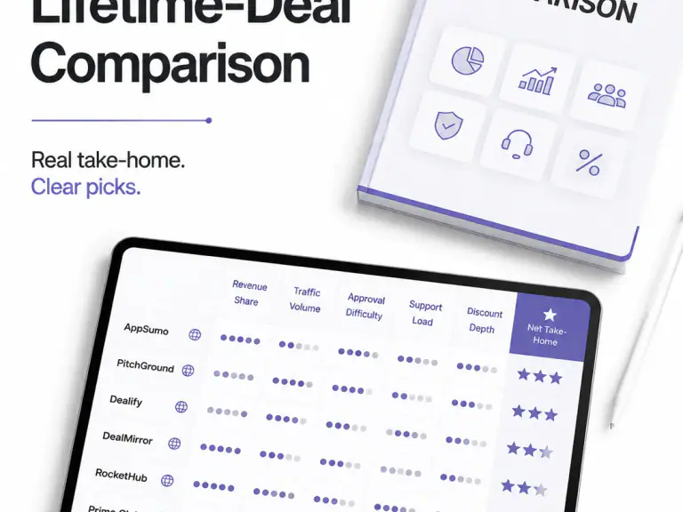 Compare 6 lifetime-deal sites by real take-home