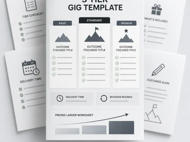 High CTR, no orders? Split your gig into 3 orderable tiers
