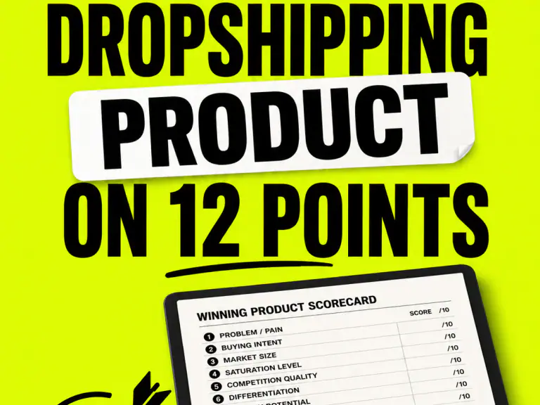 Score a dropshipping product on 12 points