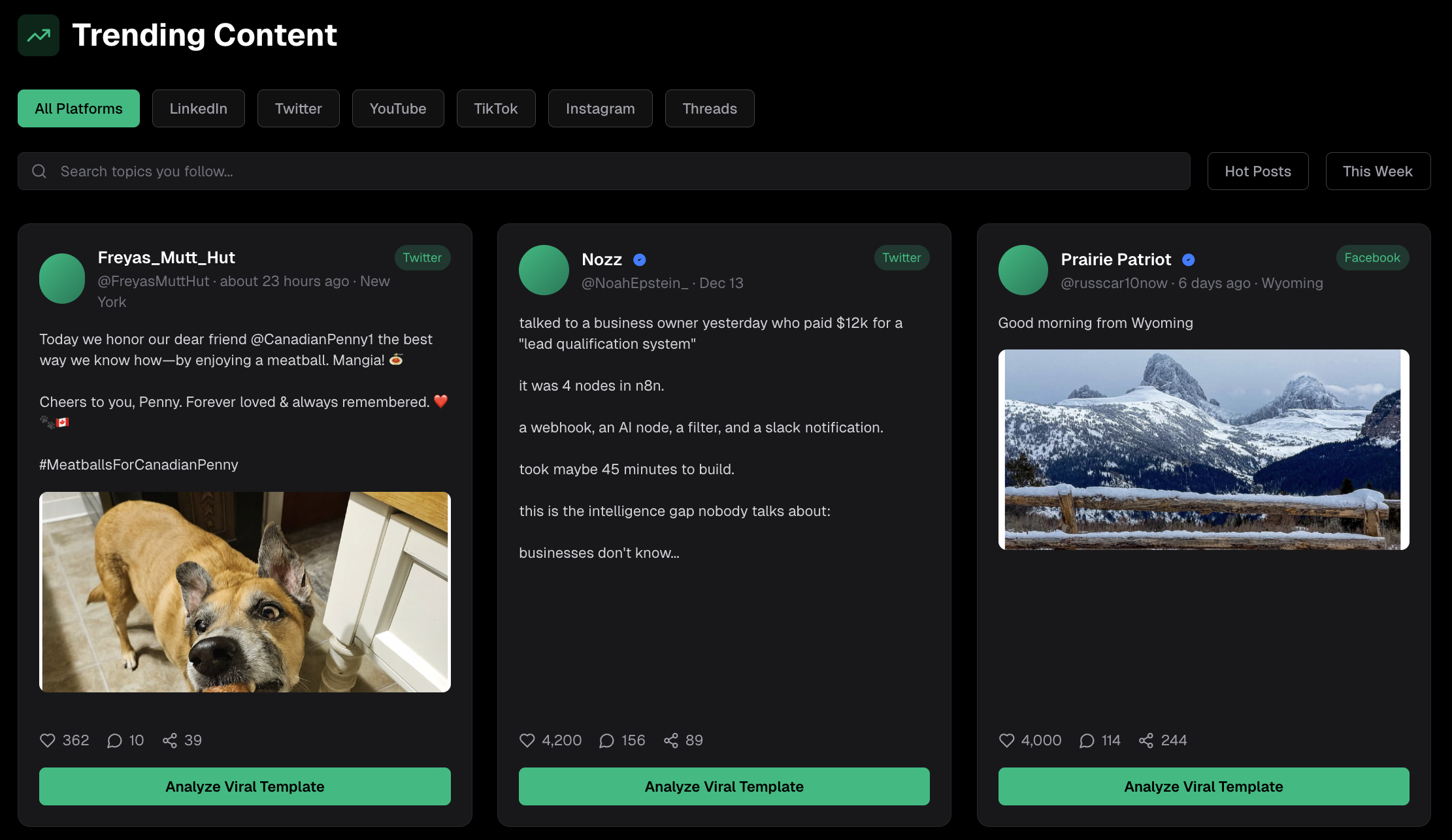 Viral Growth Pattern