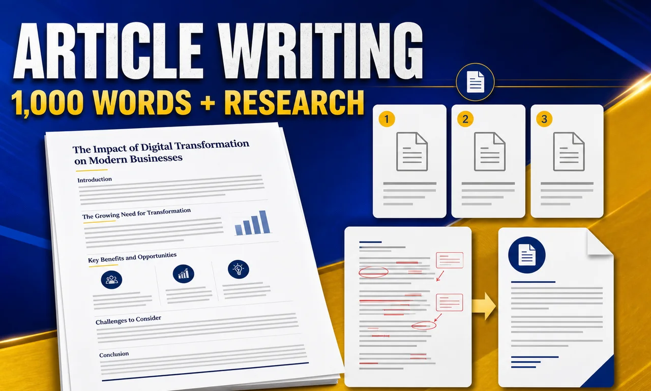 Freelance Writing for a Researched 1,000-Word Article