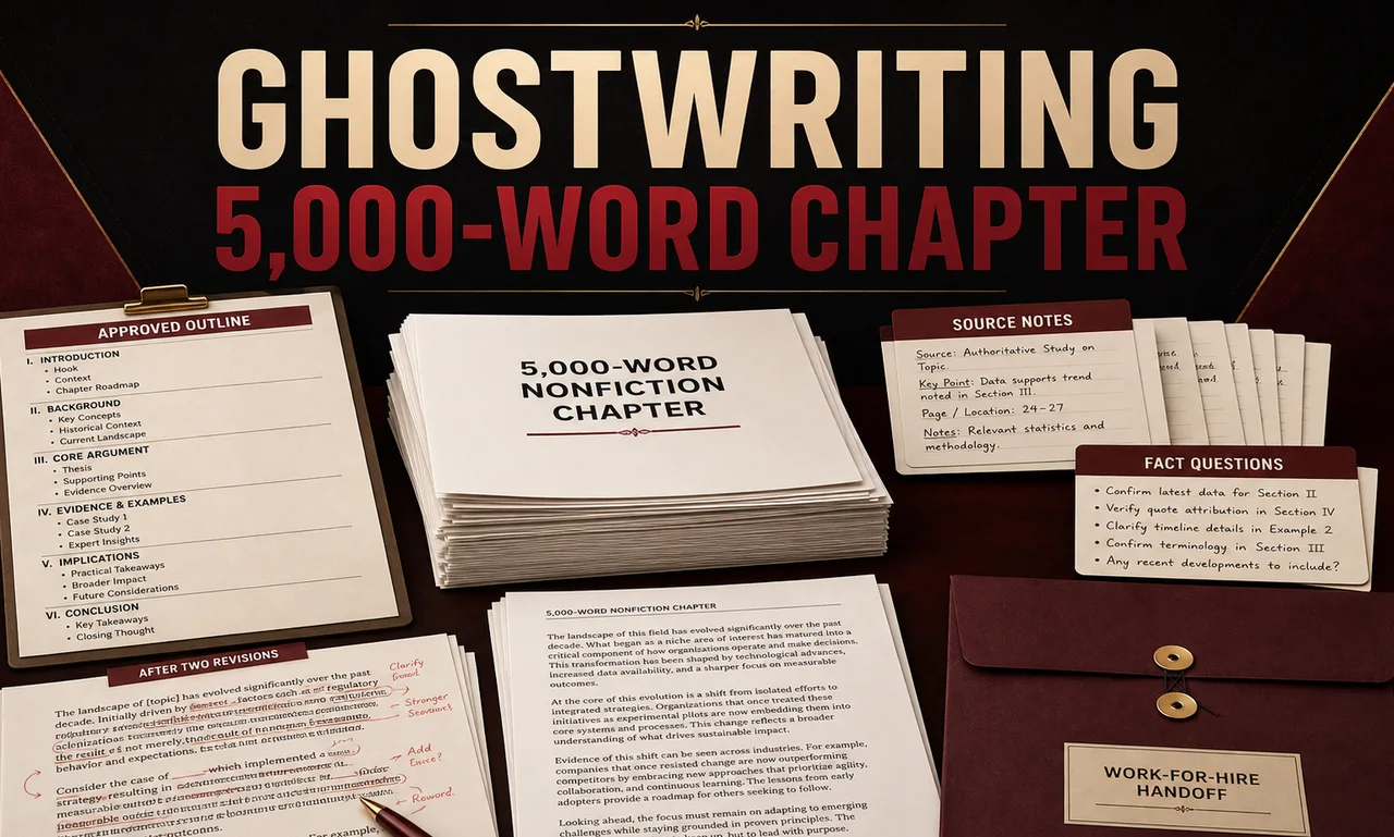Ghost Writer for a 5,000-Word Nonfiction Chapter