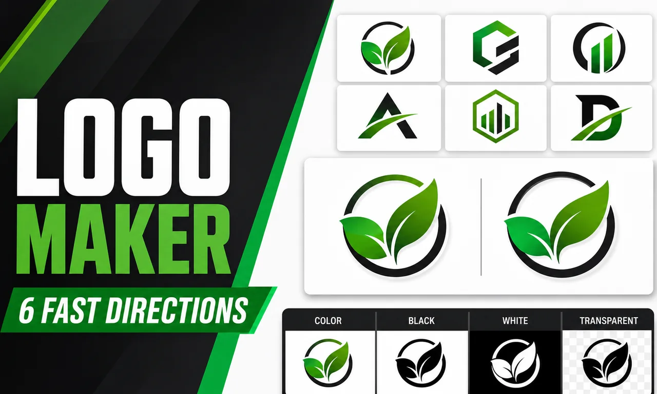 Fast Logo Maker with 6 AI-Assisted Directions