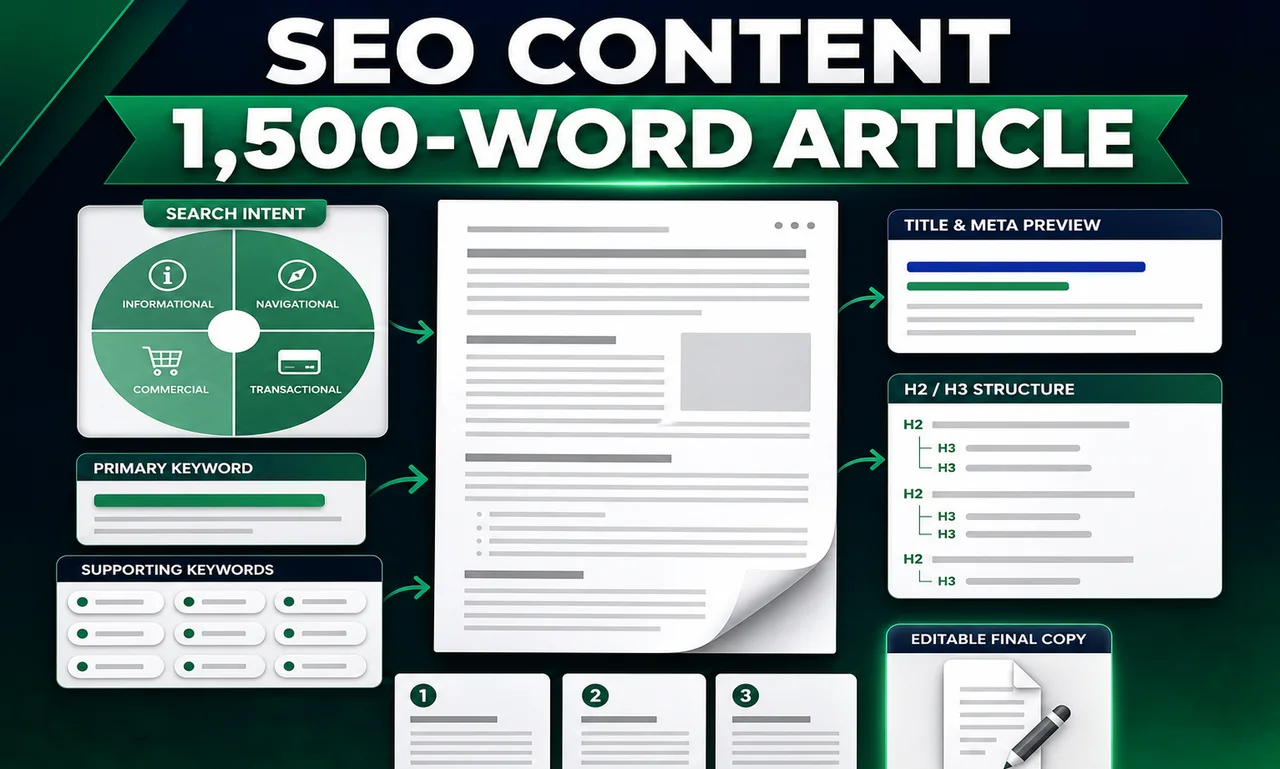 SEO Content Writing for a 1,500-Word Article